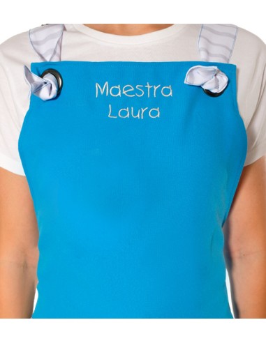 GREMBIULE MAESTRA API BLU. Grembiule divertente e colorato