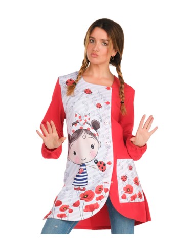Camice maestra Bambina Papavero. Bestseller, originale e divertente.