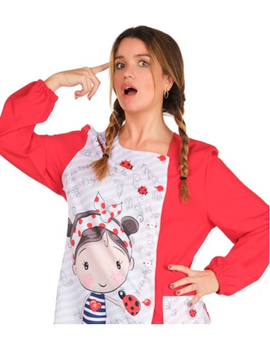 Camice maestra Bambina Papavero. Bestseller, originale e divertente.