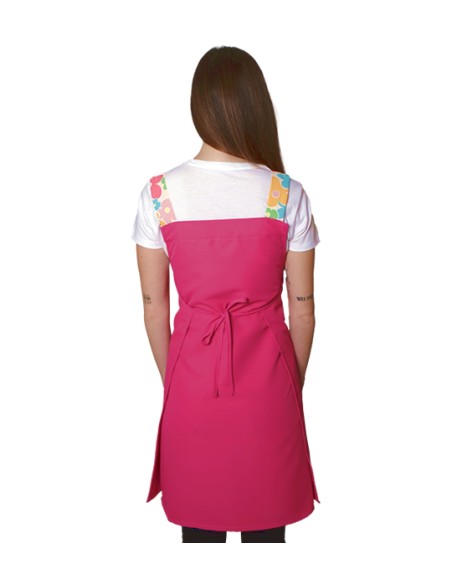 ESTOLA FLORES DE COLORES FUCSIA