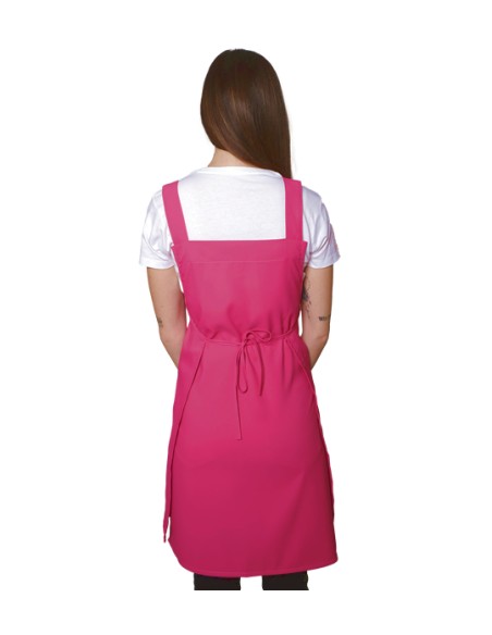 GREMBIULE FIORI FUXIA