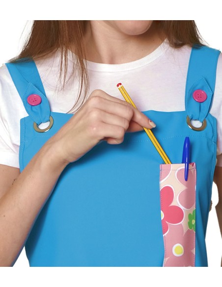 ESTOLA FLORES TURQUESA