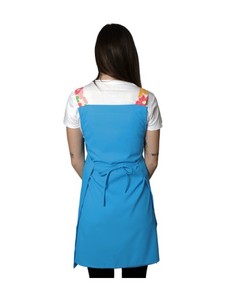 ESTOLA FLORES DE COLORES TURQUESA