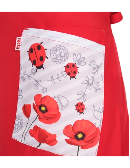 GREMBIULE INSEGNANTE BAMBINA PAPAVERO