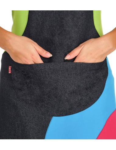 GREMBIULE MAESTRA DENIM MULTICOLORE