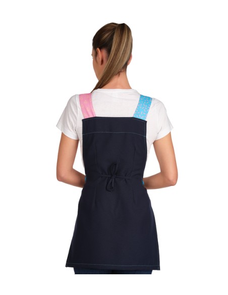 ESTOLA MAESTRA LOVE ESTILO DENIM. Batas y pichis para maestra