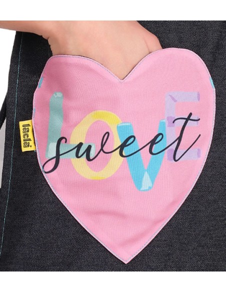 GREMBIULE MAESTRA DENIM LOVE. Grembiuli e camici da insegnante