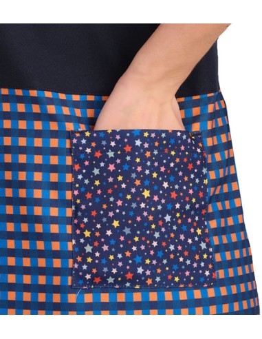 GREMBIULE MAESTRA BE HAPPY A QUADRI. Grembiuli e camici da insegnante