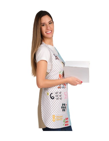 ESTOLA MAESTRA GRANJA Y NUMEROS. Batas y pichis para maestra