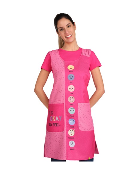 ESTOLA MAESTRA EMOCIONES. Delantales, batas y pichis para maestra