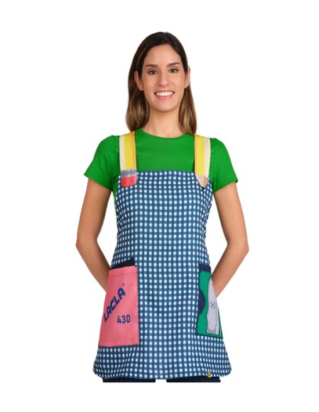 ESTOLA MAESTRA LAPIZ COLORES. Delantales, batas y pichis para maestra