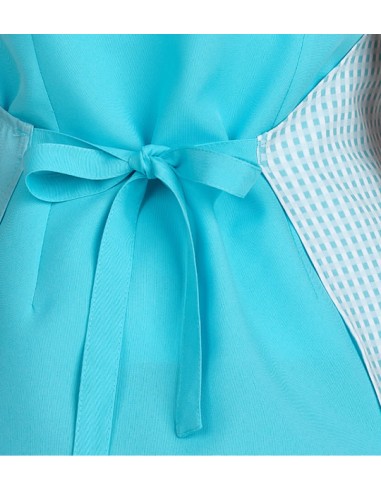 ESTOLA MAESTRA AZUL PASTEL SMILE. Delantales y pichis para maestra