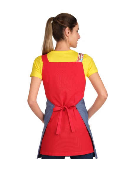 ESTOLA MAESTRA LAPIZ COLORES. Delantales, batas y pichis para maestra