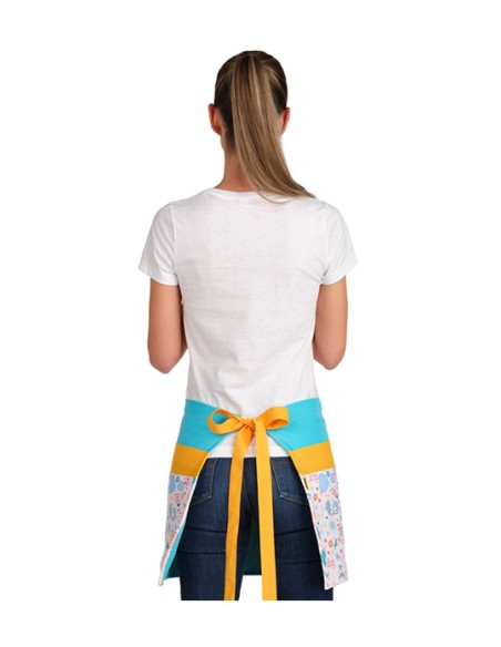 DELANTAL MAESTRA ESTAMPADO SMILE. Estolas y pichis para maestras