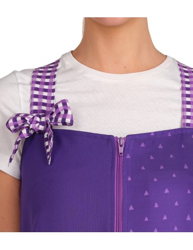 ESTOLA MAESTRA PRINCESA CAPIBARA LILA. Batas y pichis para maestra