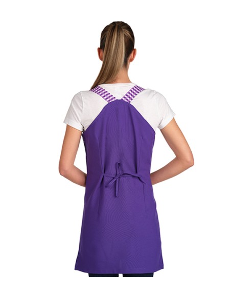 ESTOLA MAESTRA PRINCESA CAPIBARA LILA. Batas y pichis para maestra