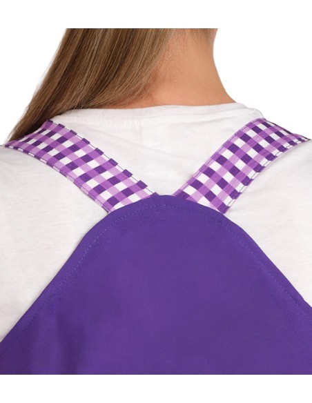 ESTOLA MAESTRA PRINCESA CAPIBARA LILA. Batas y pichis para maestra