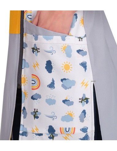 VESTITO MAESTRA NUVOLE. Giacca, grembiules da scolastiche