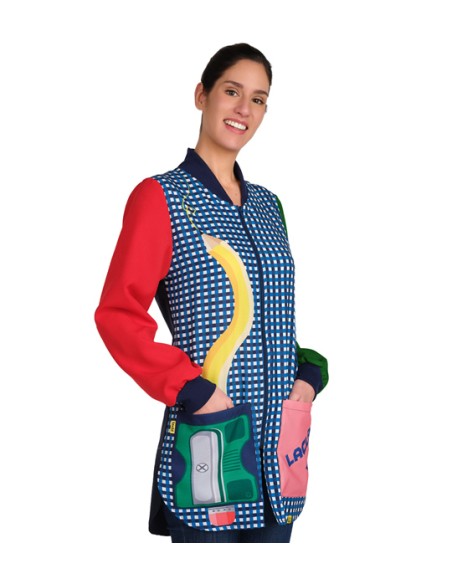 BATA MAESTRA GOMA LÁPIZ. Estolas, batas y pichi para profesoras