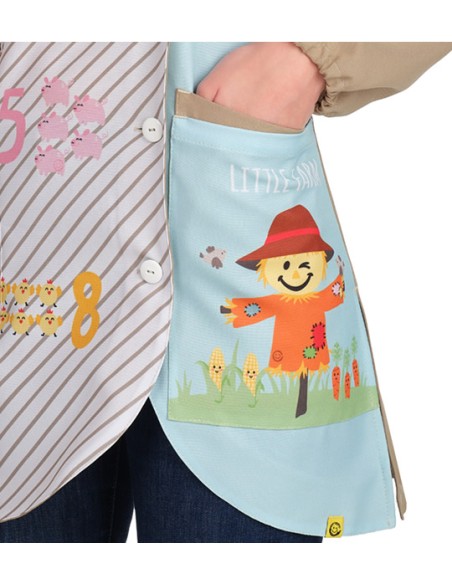 BATA MANGA LARGA MAESTRA GRANJA. Estolas batas y pichis para maestra