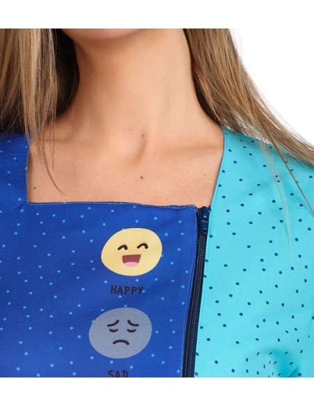 BATA MANGA LARGA MAESTRA EMOCIONES. Batas y pichis para maestra