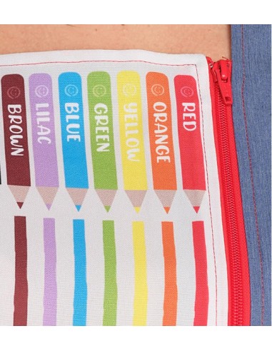 BATA MAESTRA LÁPIZ COLOR. Estolas, batas y pichi para profesoras
