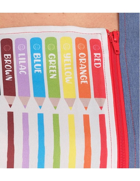CAMICE MAESTRA COLORI. Camice, vestito e grembiule da insegnante