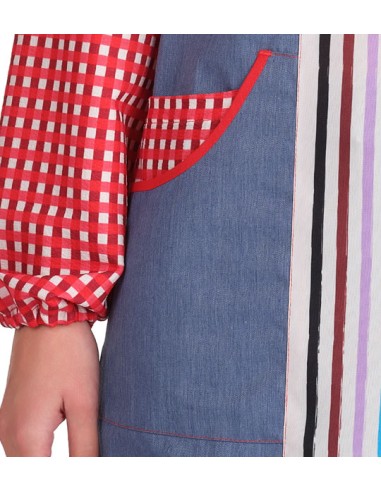 BATA MAESTRA LÁPIZ COLOR. Estolas, batas y pichi para profesoras