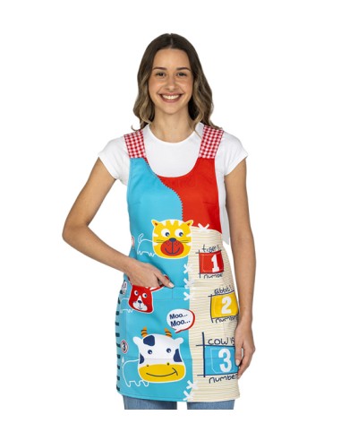 ESTOLA ANIMALES MOO MOOO. Estampados divertidos para maestras.