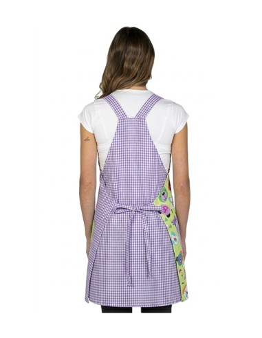 GREMBIULE VICHY LILLA CAGNOLINI. Stampe divertenti per gli insegnanti.