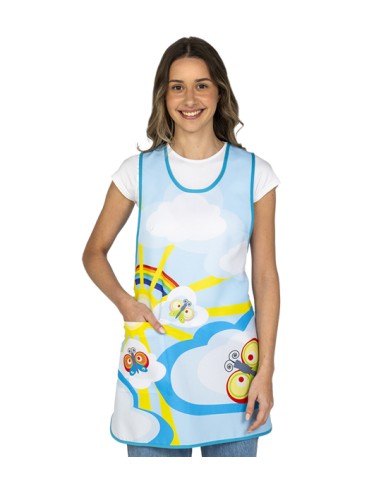 ESTOLA MAESTRA ARCOIRIS Y MARIPOSA. Estolas y pichis para maestras.