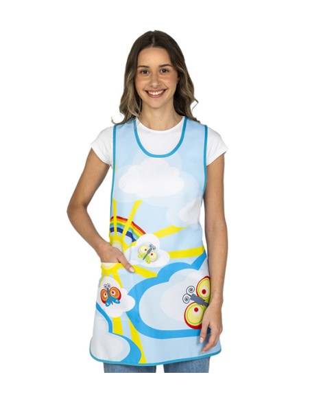 ESTOLA MAESTRA ARCOIRIS Y MARIPOSA. Estolas y pichis para maestras.