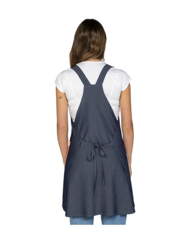 ESTOLA DENIM CON BOLSILLOS VICHY DE COLORES. Batas, estolas y pichis.