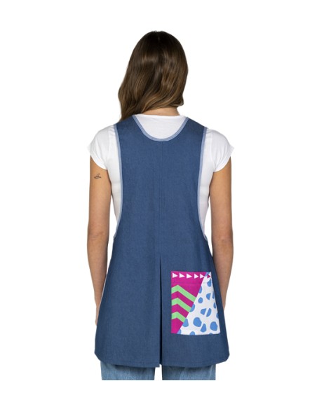 PICHI MAESTRA DENIM INDIAN. Batas y estolas para profesoras