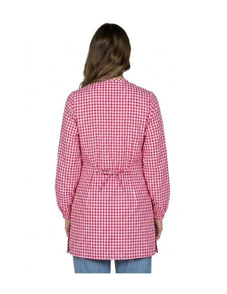 CAMICIA MAESTRA SAFARI VICHY ROSSO. Abiti, stole e grembiuli.