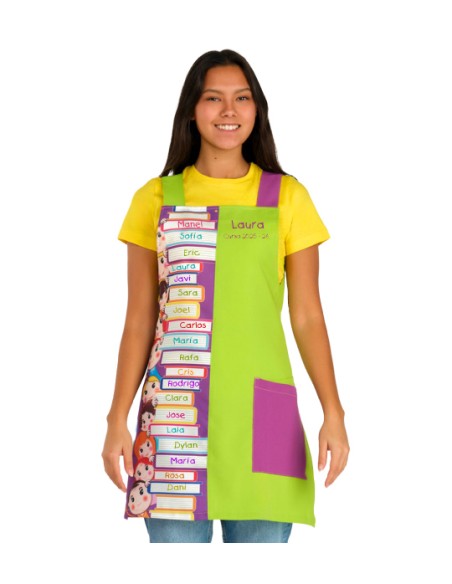 ESTOLA MAESTRA LIBROS BORDADO